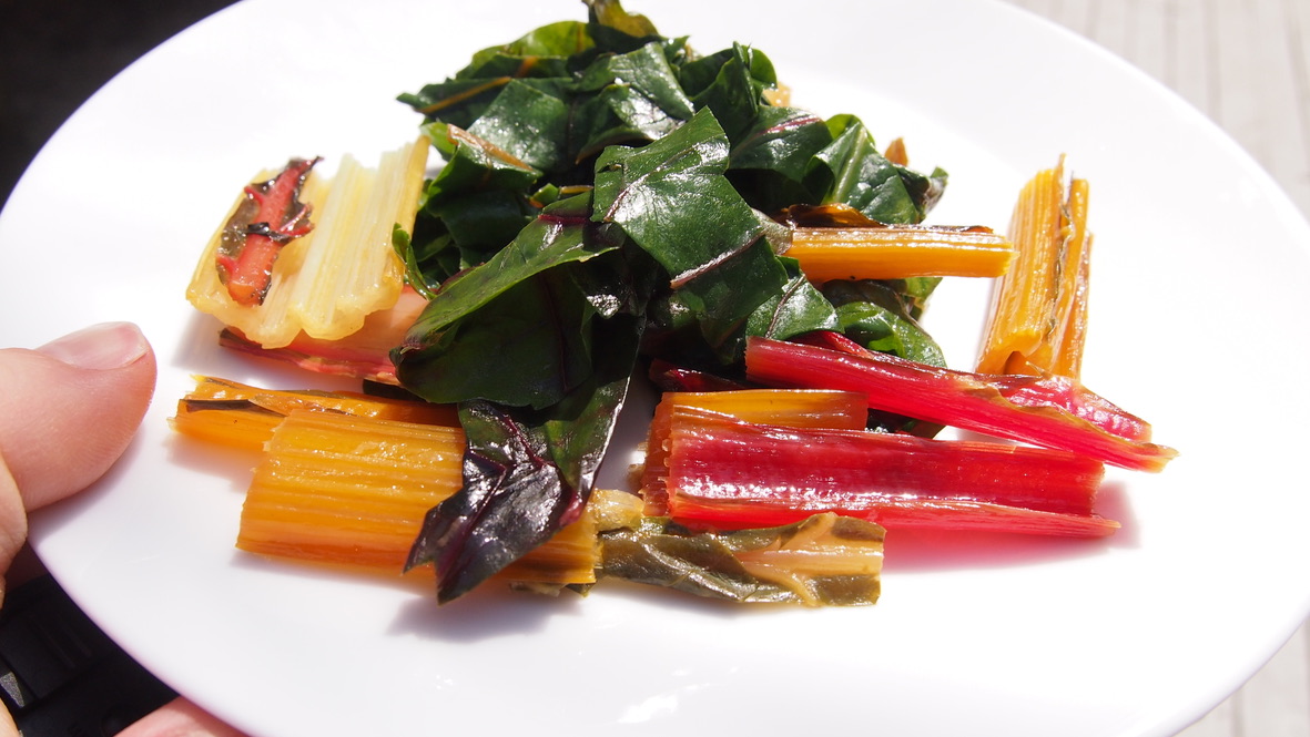 Wine-Steamed Swiss Chard