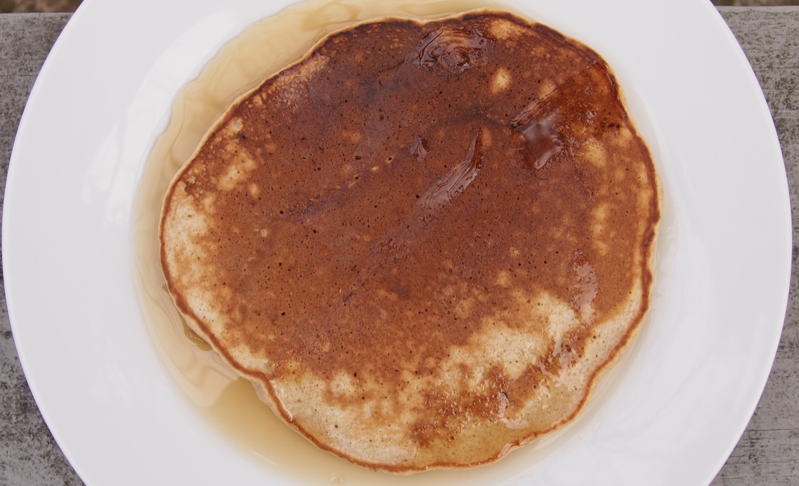 Whole Wheat Banana Applesauce Pancakes